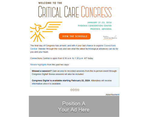 Picture of Attendee Congress Daily Update Digital Newsletter Position A 